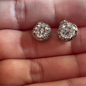 Elegant Sterling Silver Stud Earrings